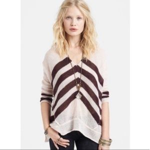 Free People ‘Twelve Roses’ V-Neck Pullover Sweater